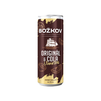 Božkov Original & Cola s limetkou 0,25l plech 6% - 1