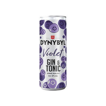 Dynybyl Gin Violet a Tonic 0,25l plech 6% - 1