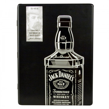 Jack Daniel's 0,7l 40% Plechovka + 2 sklenice - 1