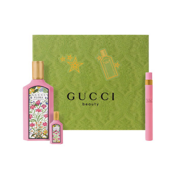 Gucci Flora Set : Gorgeous Gardenia EdP 100ml + Pen Spray 10ml - 1