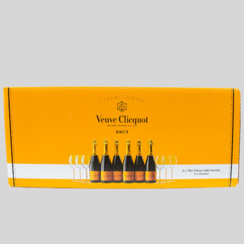 Dárkové balení Veuve Clicquot Brut 6x0,75 l 12% + 6 sklenic - 1