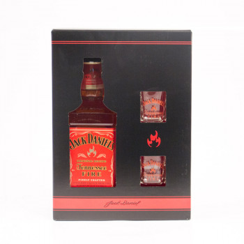 Jack Daniel's Fire 0,7L 35% + 2 sklenice - 1