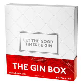 Degustační sada Gin Box World Tour 10 × 0,05 l 42,9% - 1
